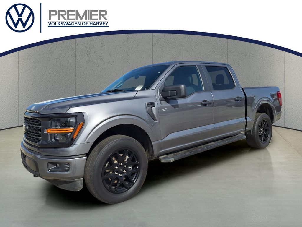 Gray Metallic 2024 Ford F-150 Pickup Truck Four-Wheel Drive Automatic
