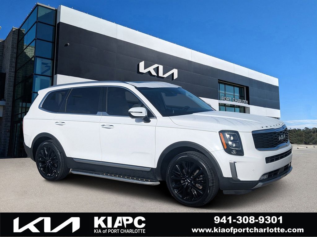 Glacial White Pearl 2022 Kia Telluride SX FWD SUV / Crossover Front-Wheel Drive 8-Speed Automatic
