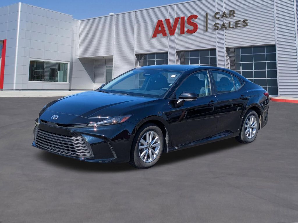Midnight Black Metallic 2025 Toyota Camry LE FWD Sedan Front-Wheel Drive Continuously Variable Transmission