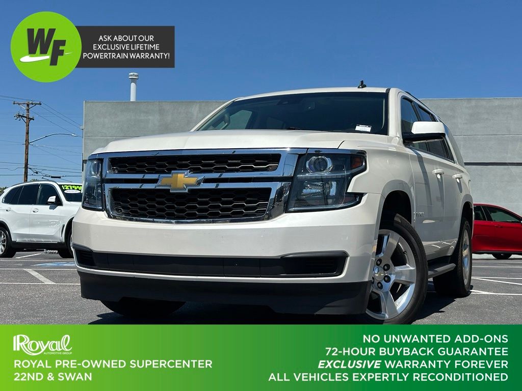 White Diamond Clearcoat 2015 Chevrolet Tahoe SUV / Crossover Four-Wheel Drive 6-Speed Automatic Overdrive
