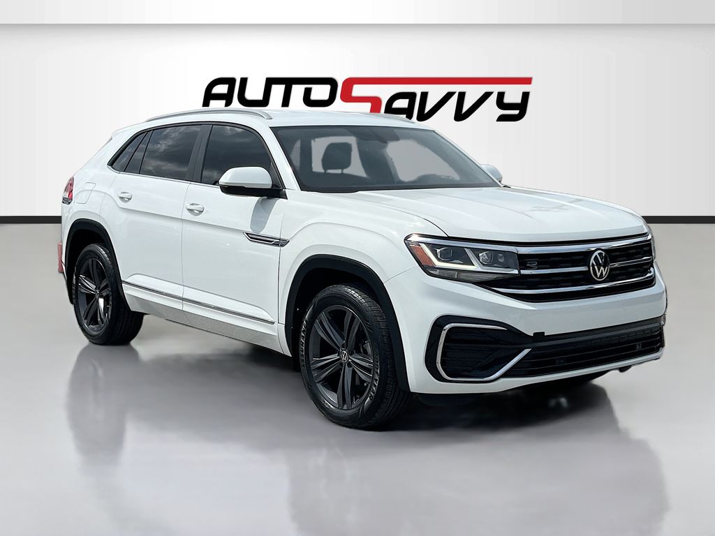 2021 Volkswagen Atlas Cross Sport 3.6L V6 SE w/Technology R-Line White at Big Star Buick GMC
