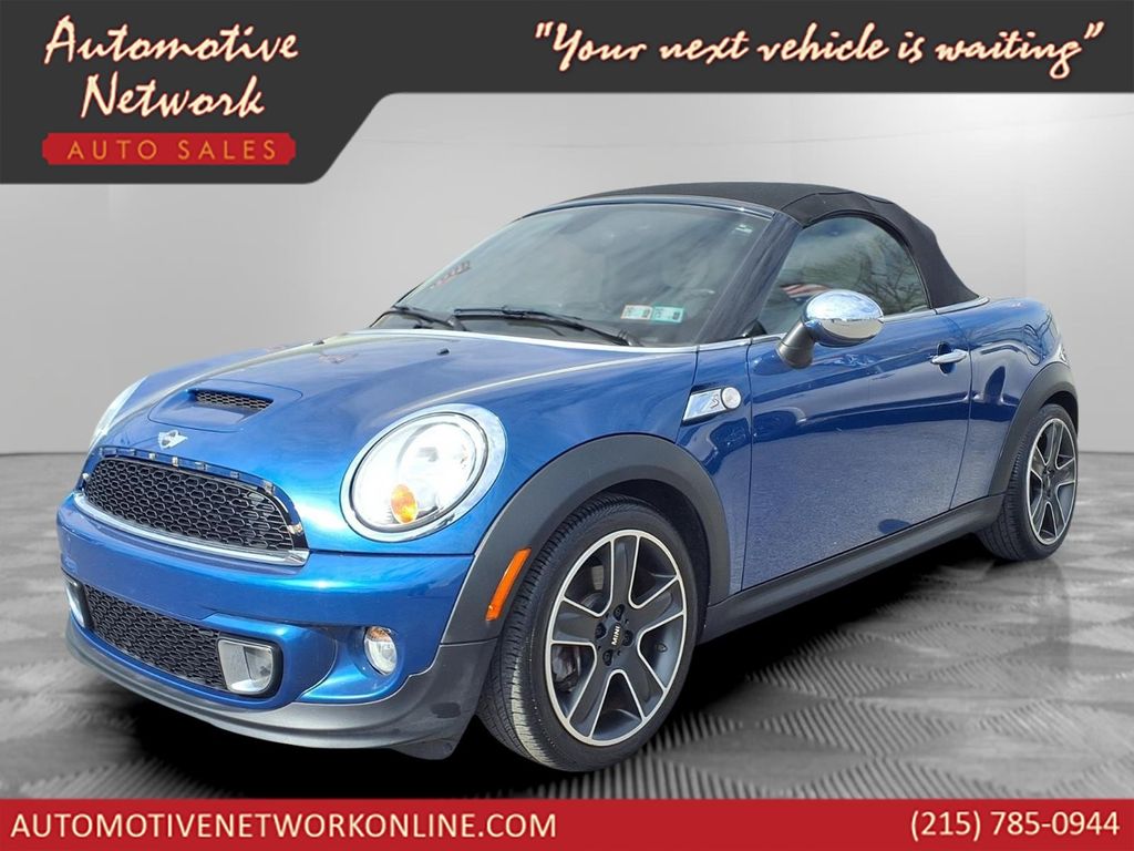 Lightning Blue Metallic 2014 MINI Roadster S FWD Convertible Front-Wheel Drive 6-Speed Manual Overdrive