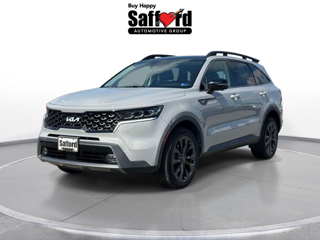 Gray 2022 Kia Sorento X-Line SX Prestige AWD SUV / Crossover All-Wheel Drive 8-Speed Dual Clutch