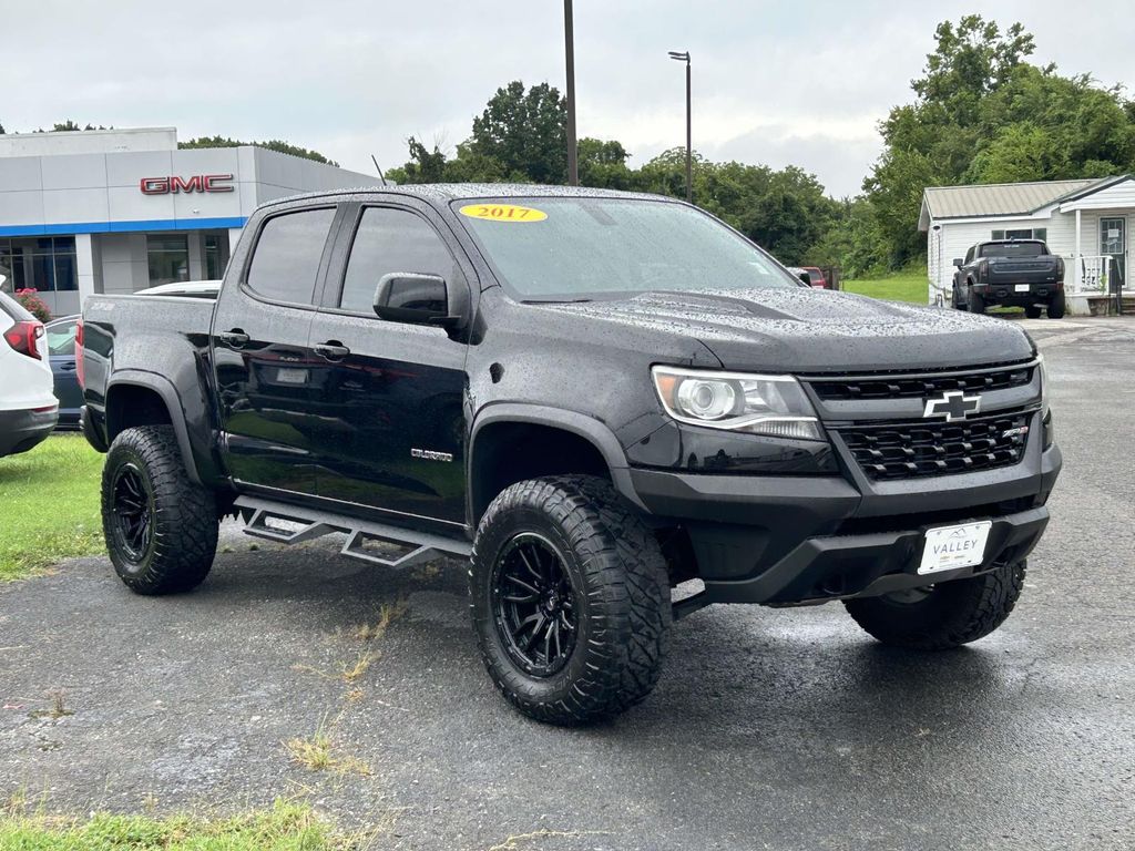 Black 2017 Chevrolet Colorado Pickup Truck Four-Wheel Drive 8-Speed Automatic