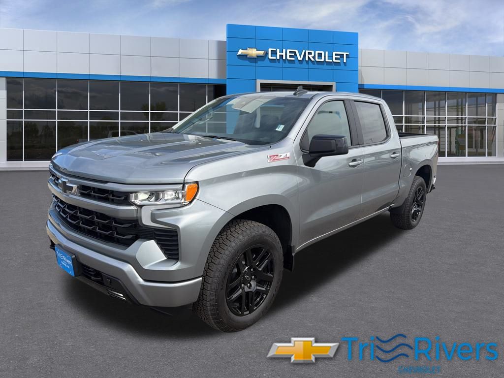 Sterling Gray Metallic 2026 Chevrolet Silverado 1500 RST Crew Cab 4WD Pickup Truck Four-Wheel Drive Automatic