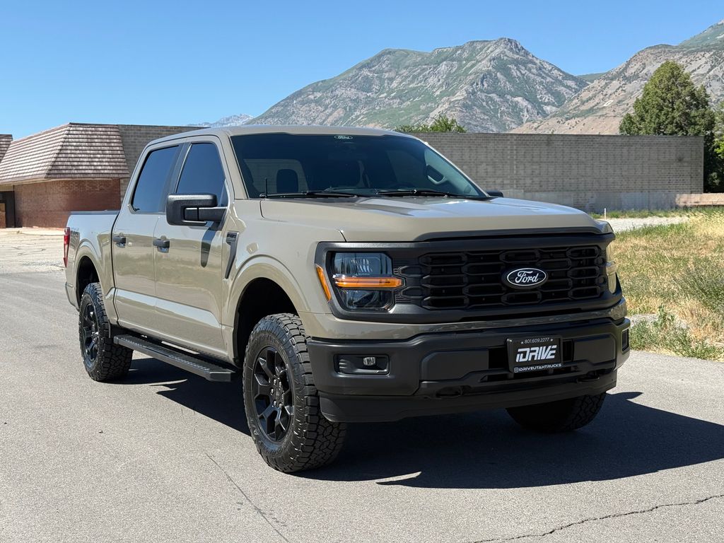 Gray 2025 Ford F-150 STX SuperCrew 4WD Pickup Truck Four-Wheel Drive Automatic