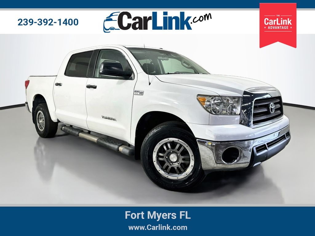 White 2008 Toyota Tundra Pickup Truck 4X2 6-Speed Automatic