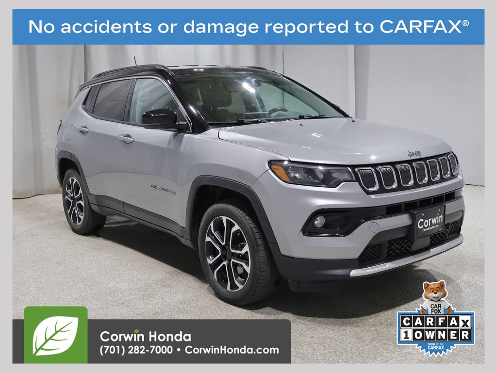 Billet Silver Metallic Clearcoat 2022 Jeep Compass SUV / Crossover Four-Wheel Drive 9-Speed Automatic