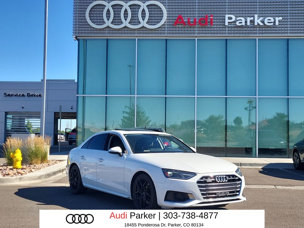 Ibis White 2021 Audi A4 Sedan All-Wheel Drive 7-Speed Automatic