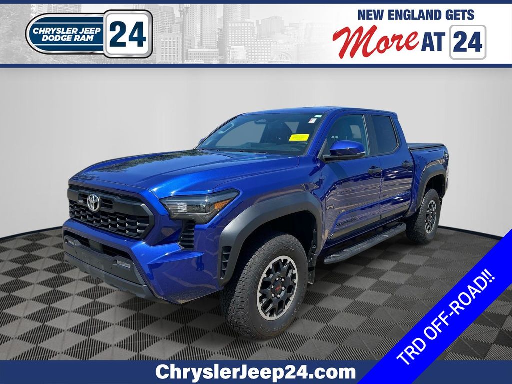 Blue 2024 Toyota Tacoma Pickup Truck Four-Wheel Drive 8-Speed Automatic