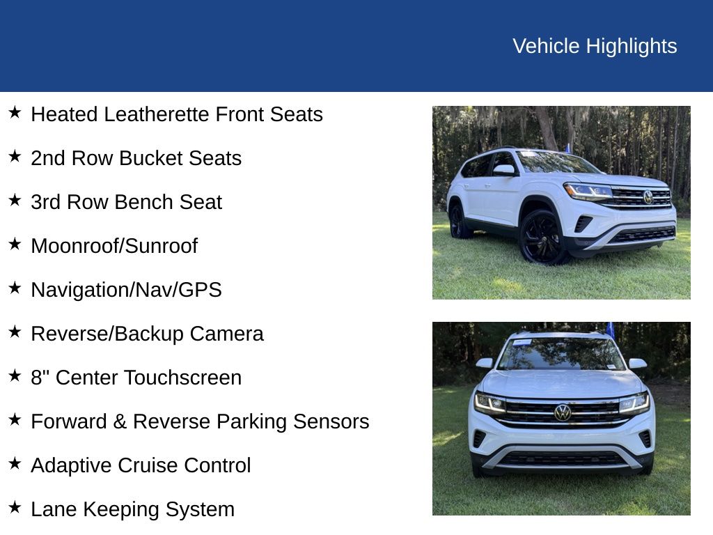 2021 Volkswagen Atlas V6 SEL 4Motion