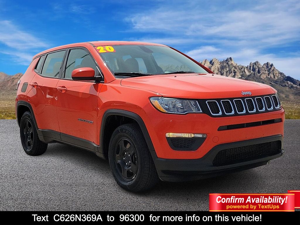 Spitfire Orange Clearcoat 2020 Jeep Compass Sport FWD SUV / Crossover Front-Wheel Drive 6-Speed Automatic