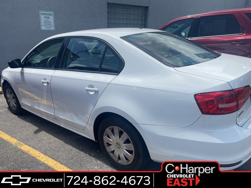 Pure White 2015 Volkswagen Jetta S Sedan Front-Wheel Drive 6-Speed Automatic