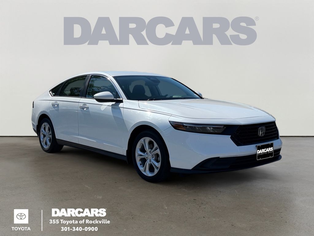 Platinum White Pearl 2024 Honda Accord Sedan Front-Wheel Drive Continuously Variable Transmission