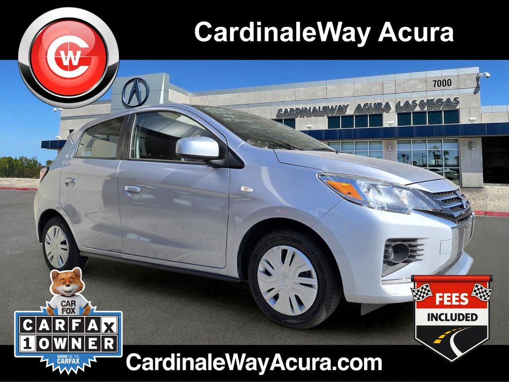 Gray 2024 Mitsubishi Mirage Hatchback Front-Wheel Drive Continuously Variable Transmission