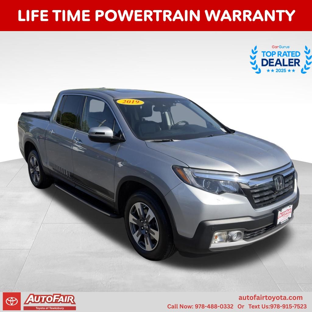 Gray 2019 Honda Ridgeline RTL-E AWD Pickup Truck All-Wheel Drive 6-Speed Automatic