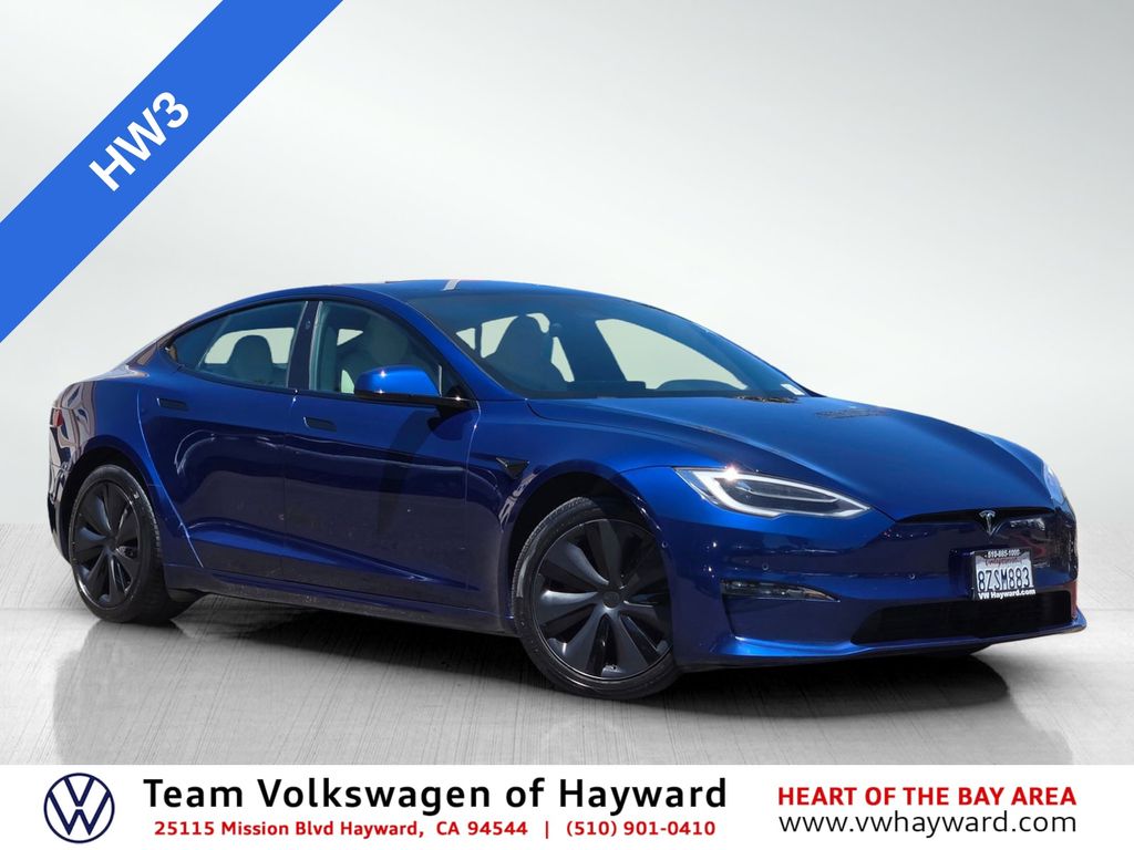 Deep Blue Metallic 2022 Tesla Model S Sedan All-Wheel Drive 1-Speed Automatic