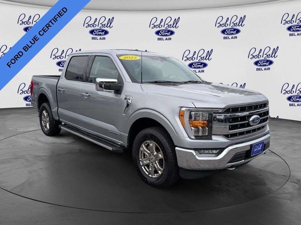 Silver Metallic 2022 Ford F-150 Pickup Truck Four-Wheel Drive Automatic