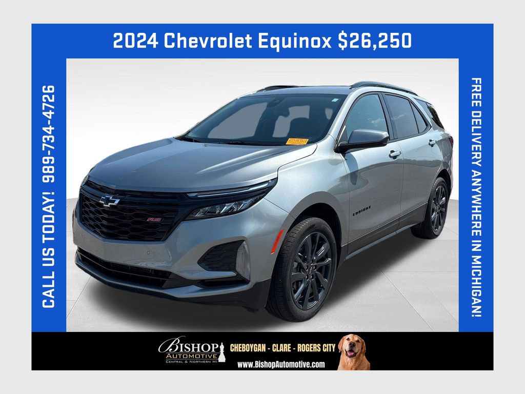 Sterling Gray Metallic 2024 Chevrolet Equinox SUV / Crossover Four-Wheel Drive 6-Speed Automatic Overdrive