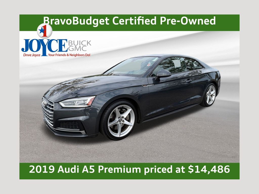 Manhattan Gray Metallic 2019 Audi A5 Coupe All-Wheel Drive 7-Speed Automatic