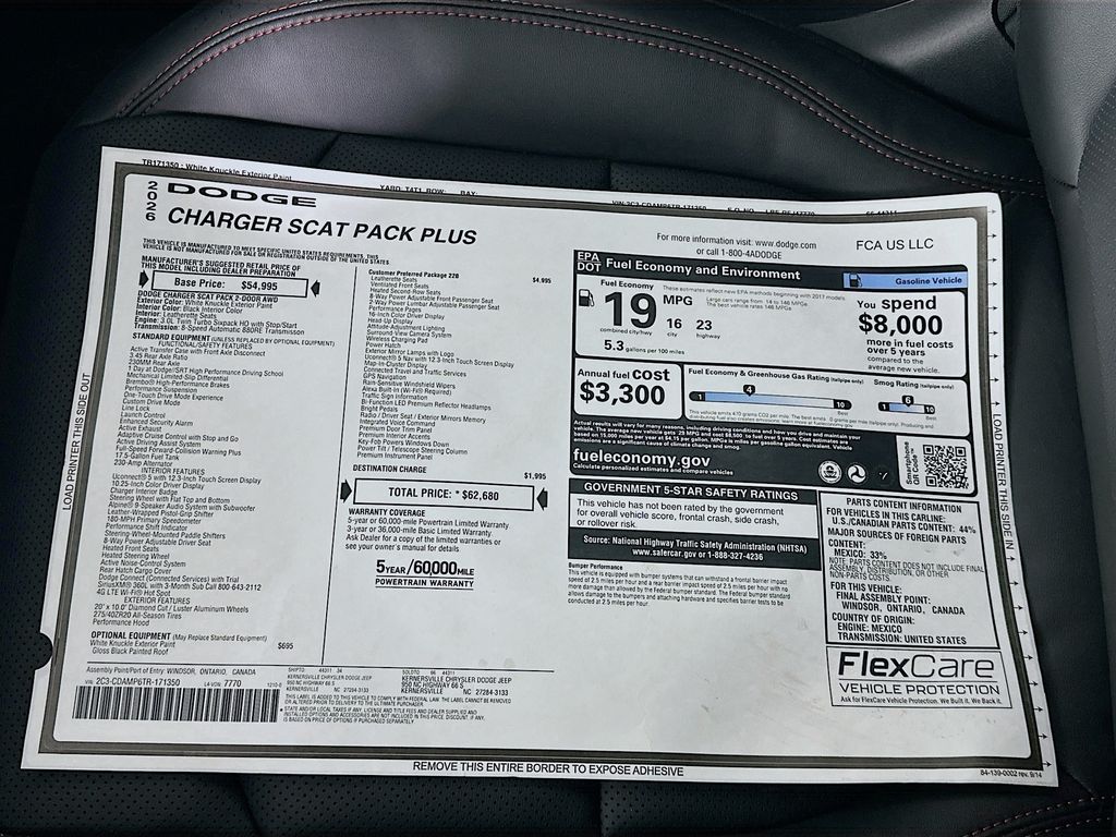 New 2026 White Dodge Scat Pack Plus image 21
