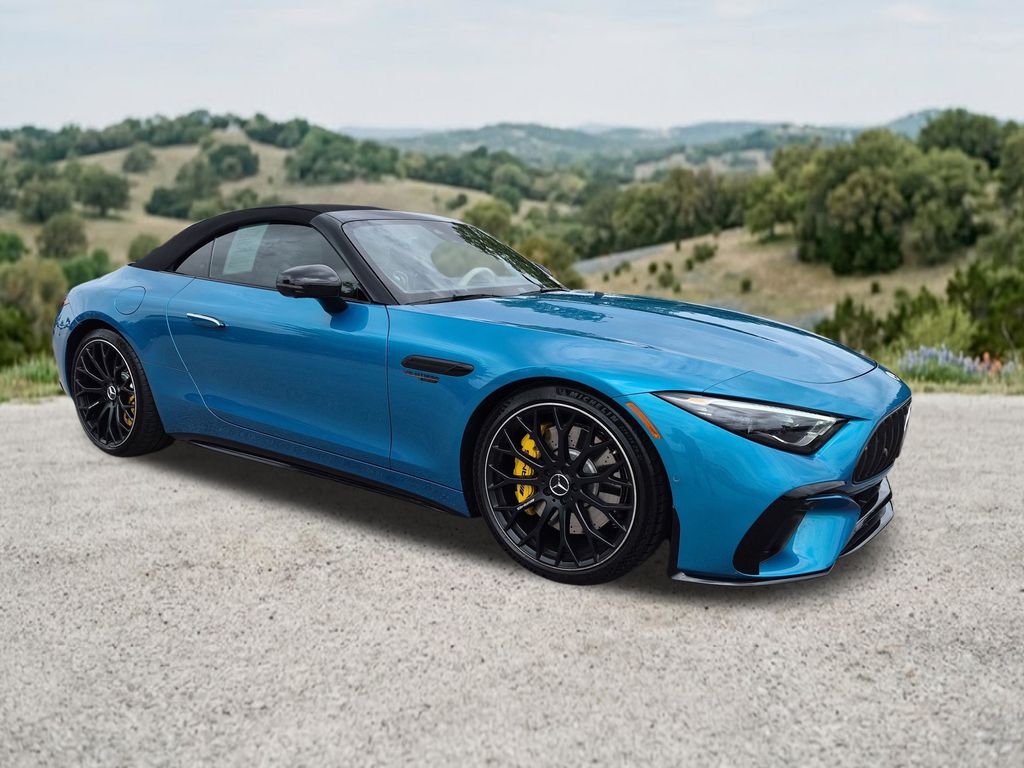 MANUFAKTUR Hyper Blue Metallic 2022 Mercedes-Benz SL-Class AMG SL 63 4MATIC Convertible All-Wheel Drive 9-Speed Automatic