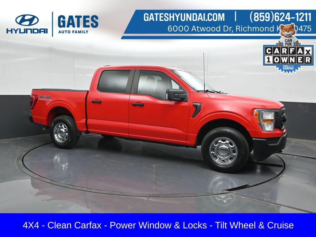 Race Red 2021 Ford F-150 Pickup Truck Four-Wheel Drive Automatic
