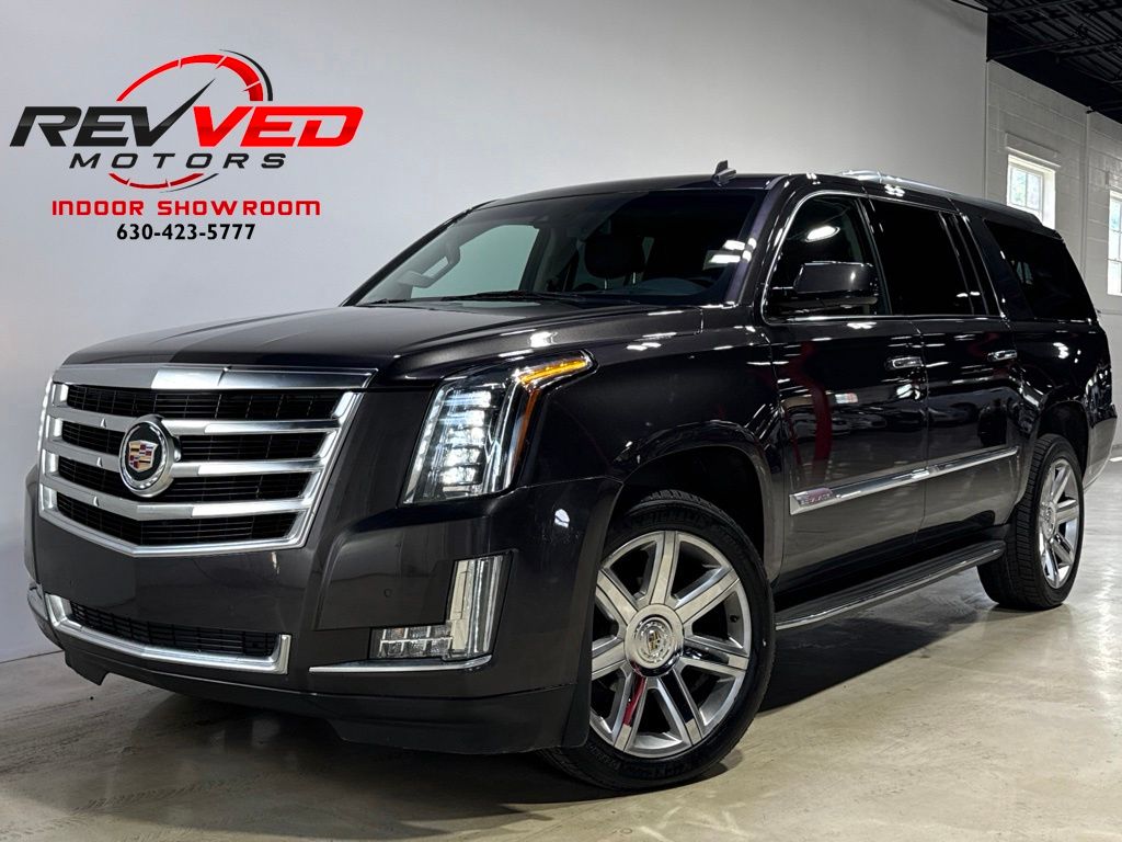 Dark Granite Metallic 2015 Cadillac Escalade ESV SUV / Crossover Four-Wheel Drive 6-Speed Automatic