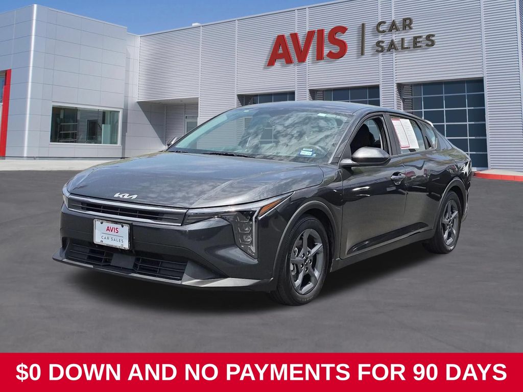 Gray 2025 Kia K4 Sedan Front-Wheel Drive Continuously Variable Transmission