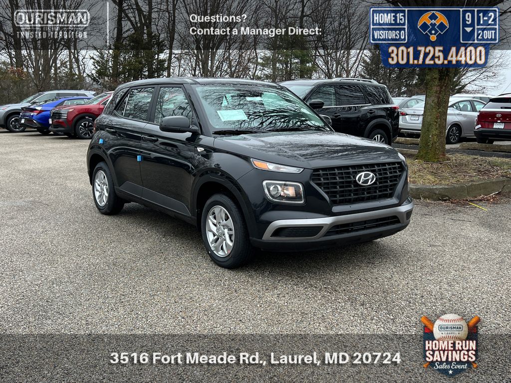 Onyx Black 2026 Hyundai Venue SE FWD SUV / Crossover Front-Wheel Drive Continuously Variable Transmission