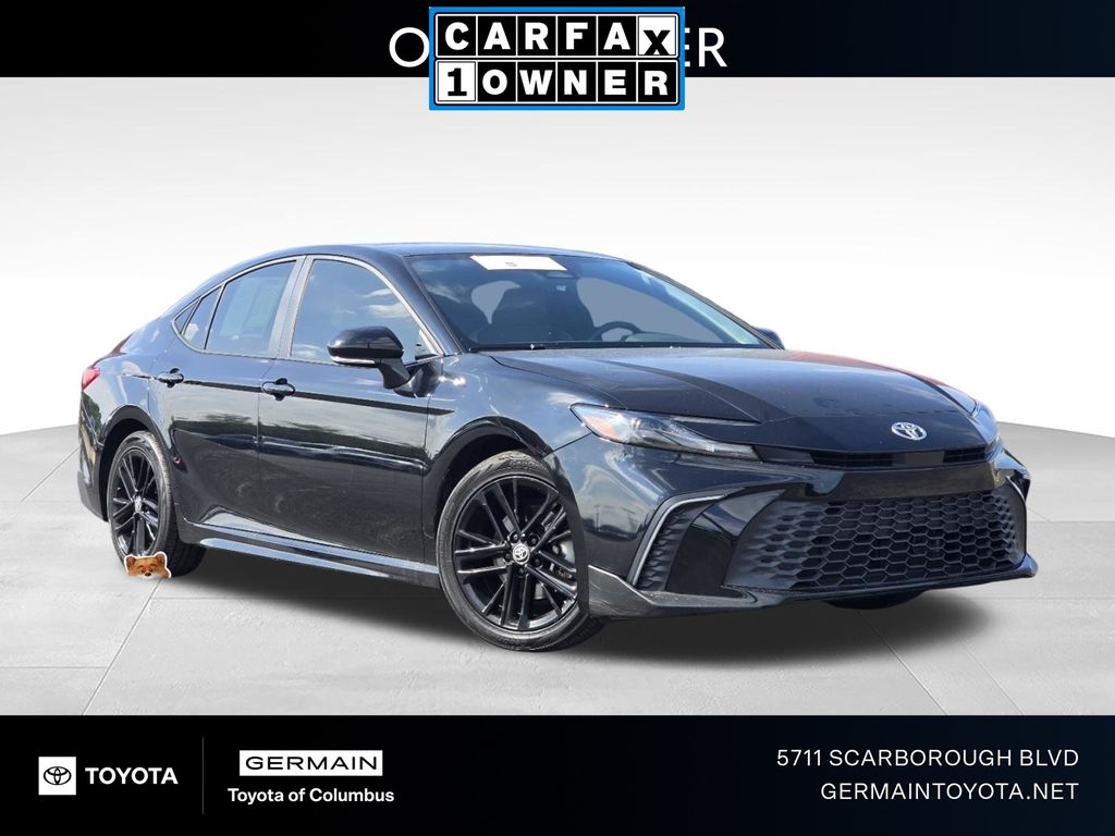 Midnight Black Metallic 2025 Toyota Camry Sedan Front-Wheel Drive Continuously Variable Transmission