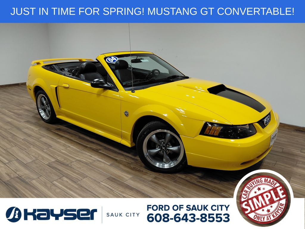Screaming Yellow 2004 Ford Mustang GT Convertible RWD Convertible 4-Speed Automatic Overdrive