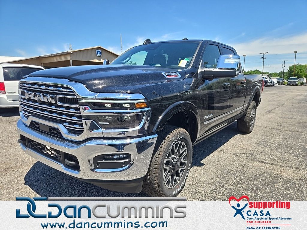 Diamond Black Crystal Pearlcoat 2026 RAM 2500 Limited Crew Cab 4WD Pickup Truck Four-Wheel Drive 8-Speed Automatic