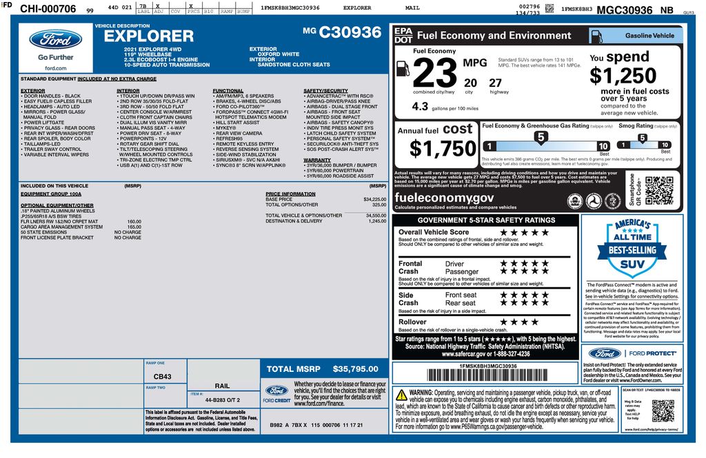 2021 Ford Explorer AWD