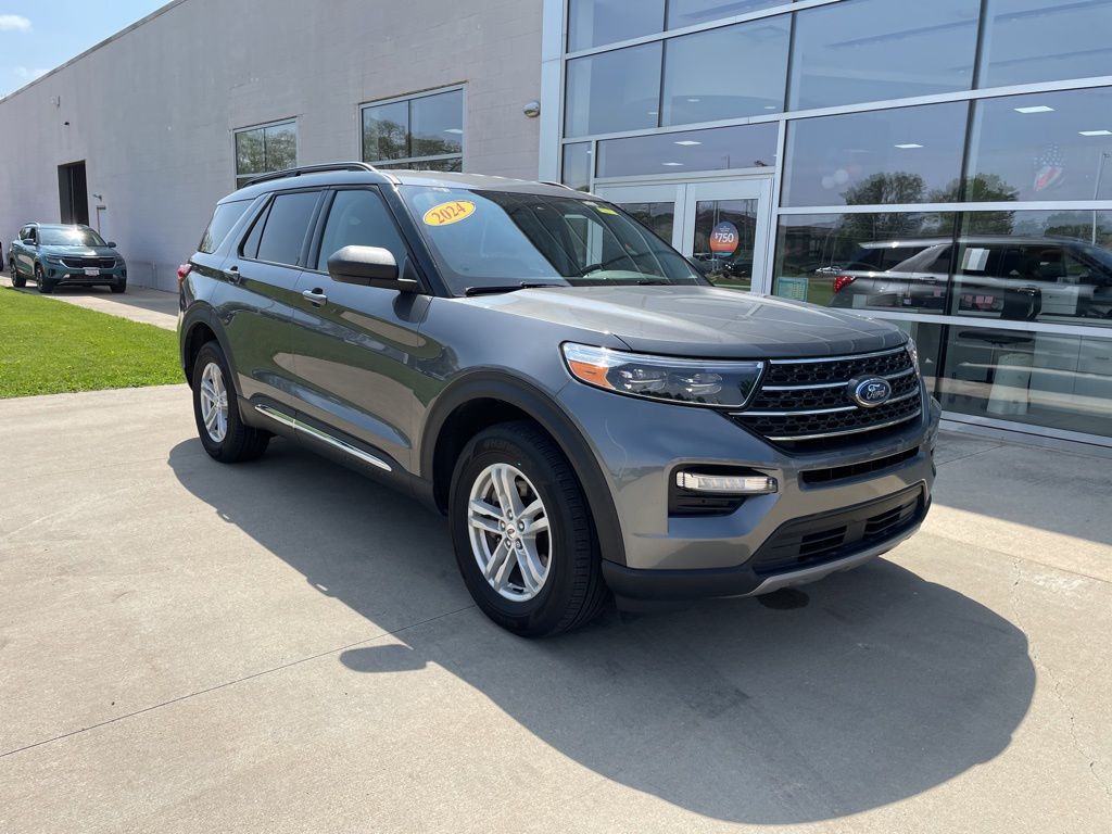 Gray Metallic 2024 Ford Explorer SUV / Crossover All-Wheel Drive Automatic