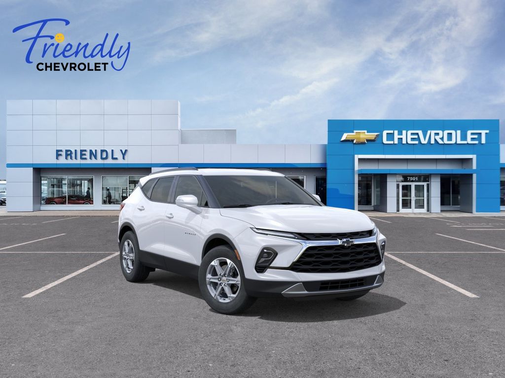 Summit White 2026 Chevrolet Blazer SUV / Crossover  9-Speed Automatic Overdrive