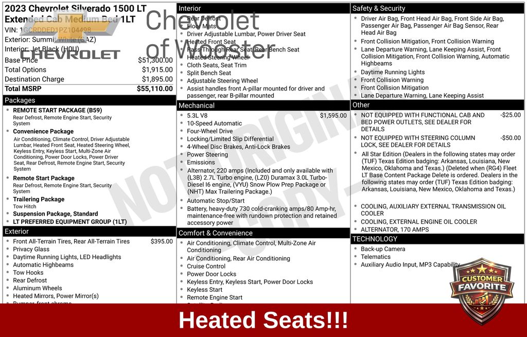2023 Chevrolet Silverado 1500 LT - Main Image