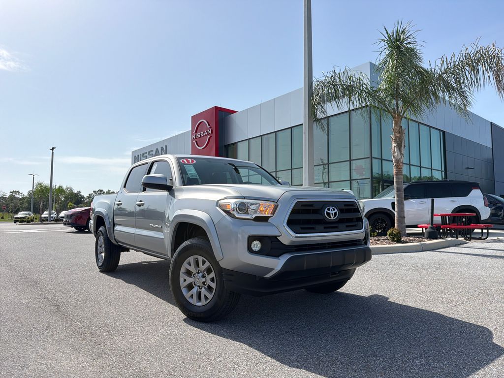 Silver Sky Metallic 2017 Toyota Tacoma Pickup Truck 4X2 6-Speed Automatic