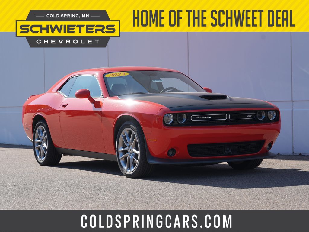 Go Mango! 2023 Dodge Challenger Coupe All-Wheel Drive 8-Speed Automatic