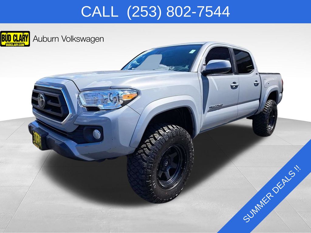 Cement 2021 Toyota Tacoma SR5 V6 Double Cab 4WD Pickup Truck Four-Wheel Drive 6-Speed Automatic