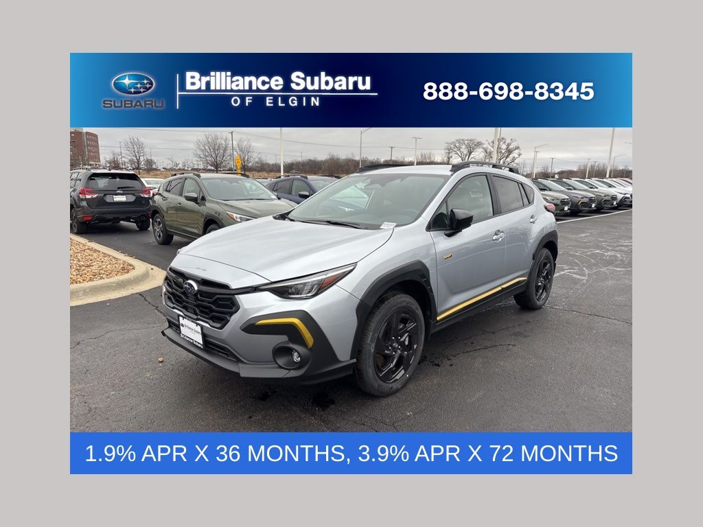 Ice Silver Metallic 2026 Subaru Crosstrek Sport AWD SUV / Crossover All-Wheel Drive Continuously Variable Transmission