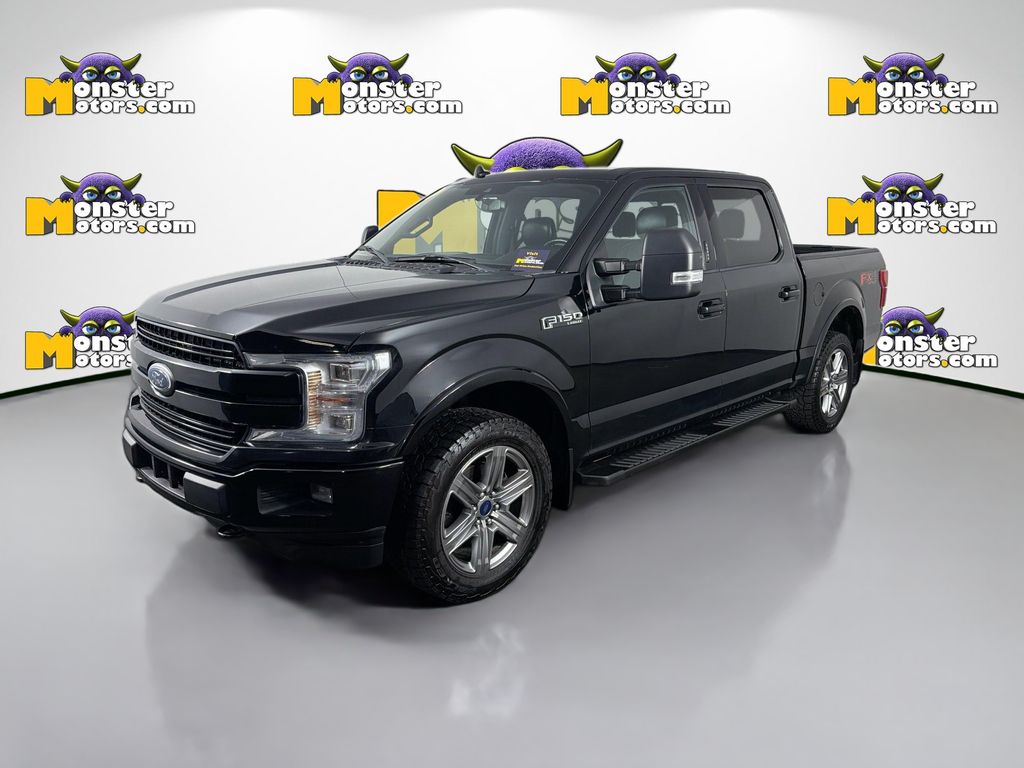 Black 2018 Ford F-150 Lariat SuperCrew 4WD Pickup Truck Four-Wheel Drive Automatic