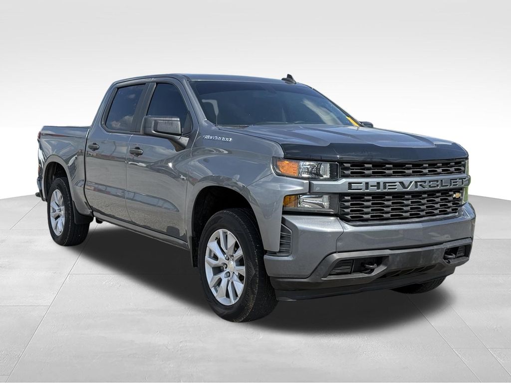 Gray (Satin Steel Metallic) 2021 Chevrolet Silverado 1500 Pickup Truck 4X2 8-Speed Automatic