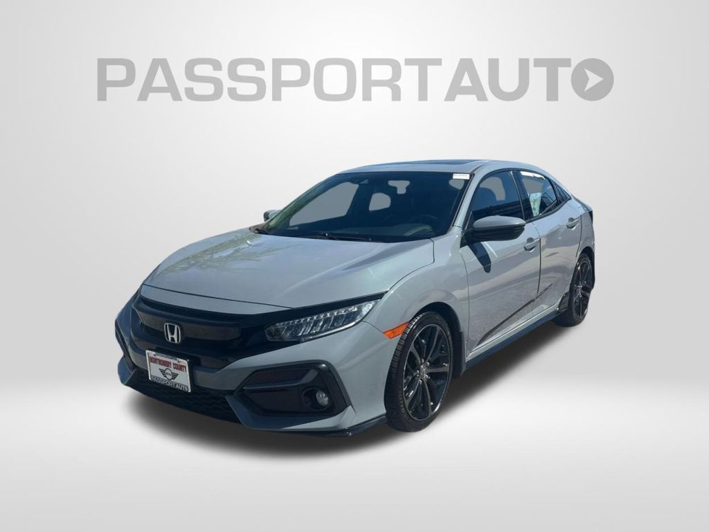 Sonic Gray Pearl 2021 Honda Civic Hatchback Hatchback Front-Wheel Drive Automatic