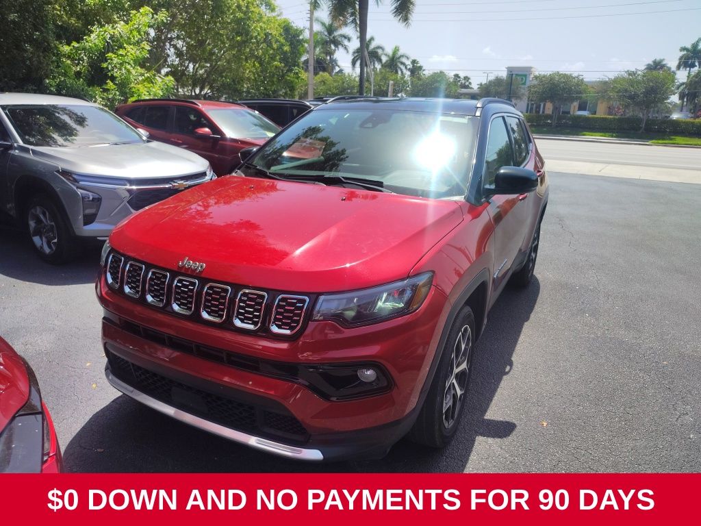 Red Hot Pearlcoat 2025 Jeep Compass SUV / Crossover Four-Wheel Drive 8-Speed Automatic