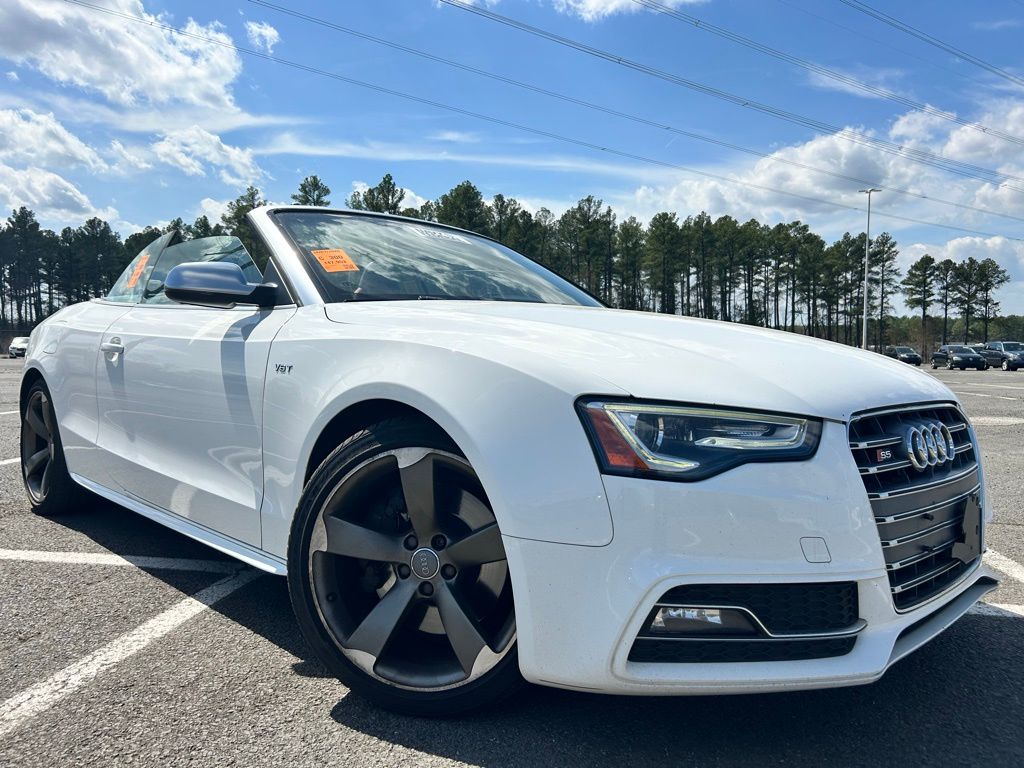Glacier White Metallic 2015 Audi S5 3.0T quattro Prestige Cabriolet AWD Convertible All-Wheel Drive 7-Speed Automatic