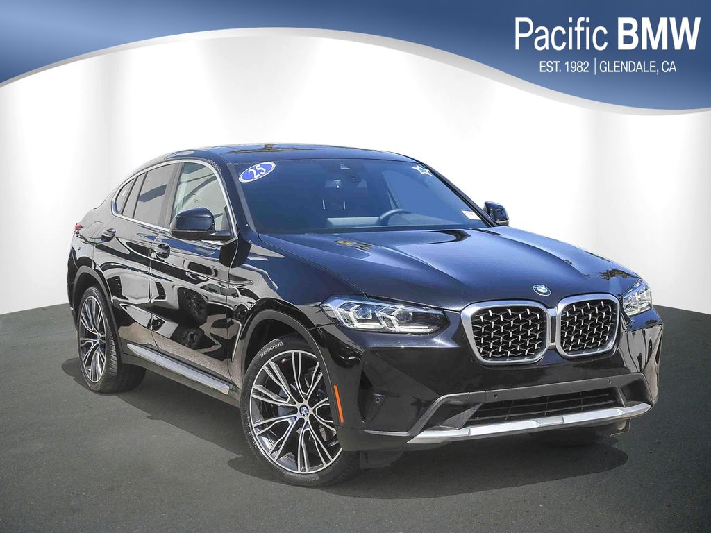 Black Sapphire Metallic 2025 BMW X4 xDrive30i SUV / Crossover All-Wheel Drive 8-Speed Automatic