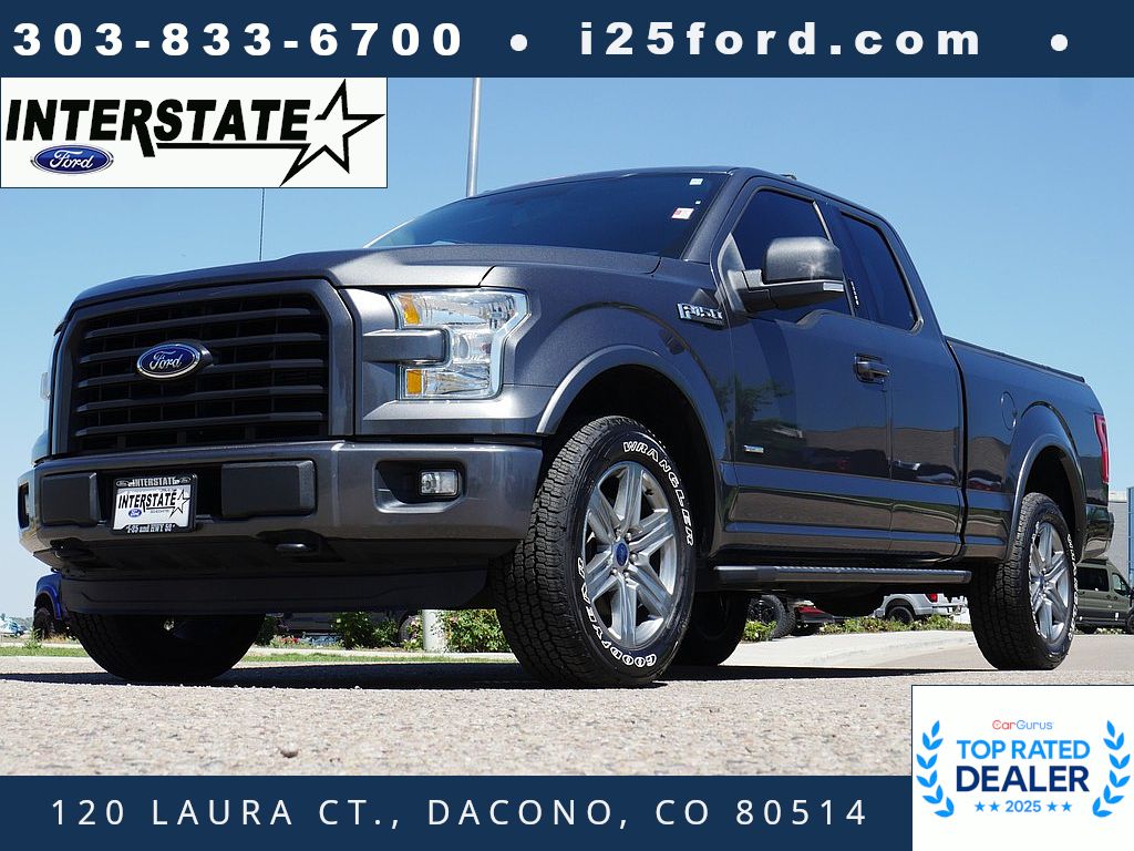 Gray (Magnetic Metallic) 2015 Ford F-150 Pickup Truck Four-Wheel Drive 6-Speed Automatic