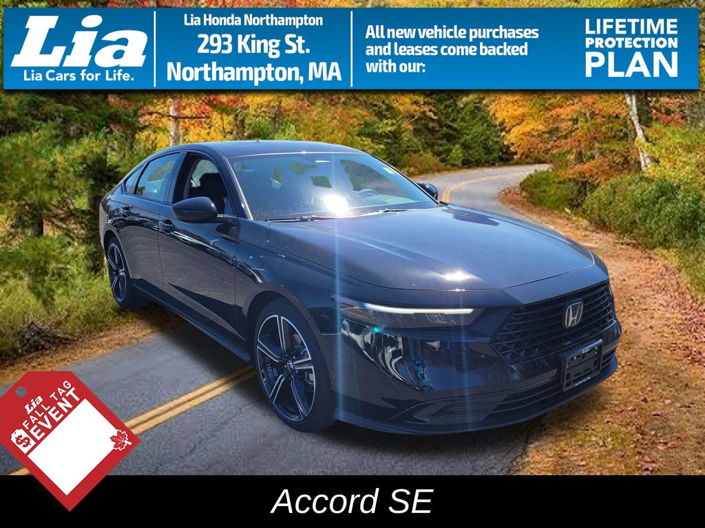 Black 2026 Honda Accord Sedan Front-Wheel Drive Continuously Variable Transmission