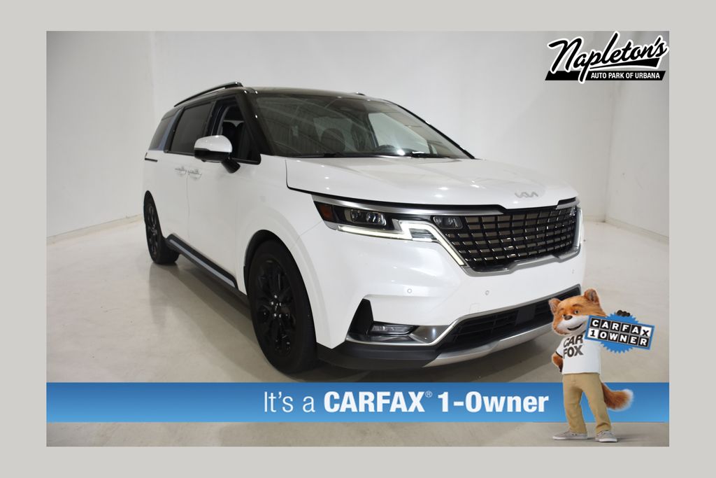Snow White Pearl 2022 Kia Carnival SX Prestige FWD Minivan Front-Wheel Drive 8-Speed Automatic